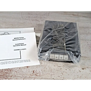 PELCO MS504LDT Manual Video Switch Button Selector 4-Channel BNC Coax 4x1